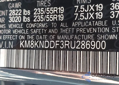 2024 Hyundai Ioniq 5 Sel from USA, damaged, VIN KM8KNDDF3RU286900